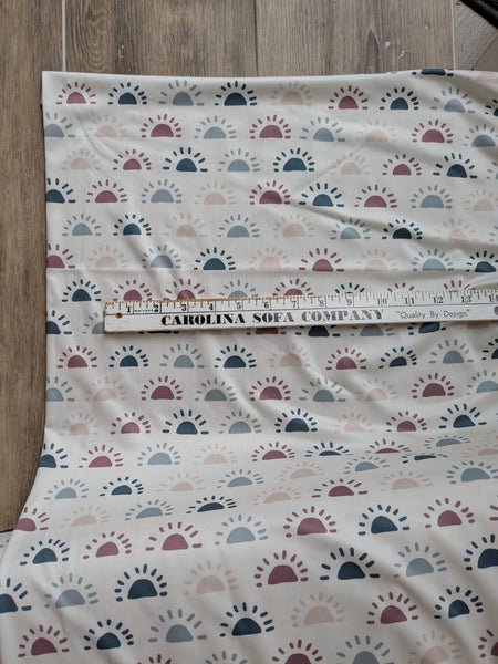 Custom Print | Vintage Suns|Athletic Knit| Similar to DTY| By the Half Yard