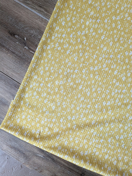 Custom Print |Yellow Mini Print Missioni Knit| By the Half Yard