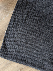 Heathered Charcoal Sweater Knit|By the Half Yard