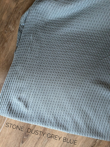 Stone Waffle Knit|By the Half Yard|Solids