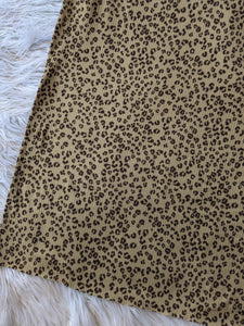 Brown Animal Print |Yummy Rib Knit|By the Half Yard