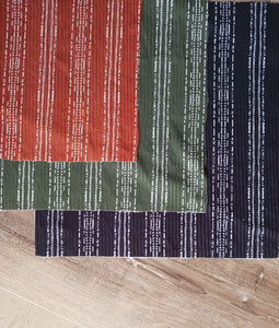 Custom Print |Vintage Stripe |Unbrushed Rib Knit |By the Half Yard