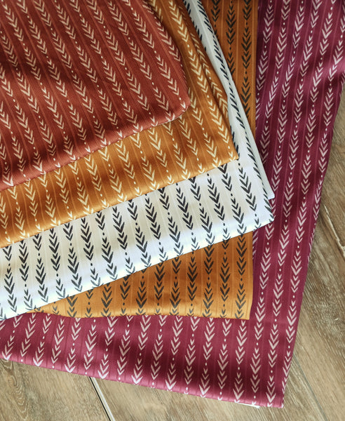 Custom Print | Herringbone Print |Unbrushed Rib Knit |By the Half Yard