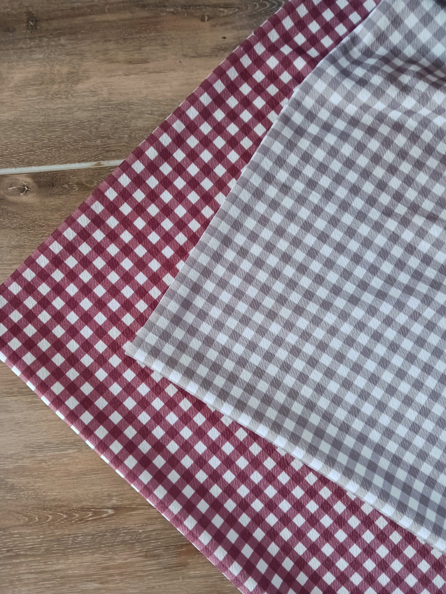 Gingham Small Plaid | Lightweight Liverpool Knit|By the Half Yard