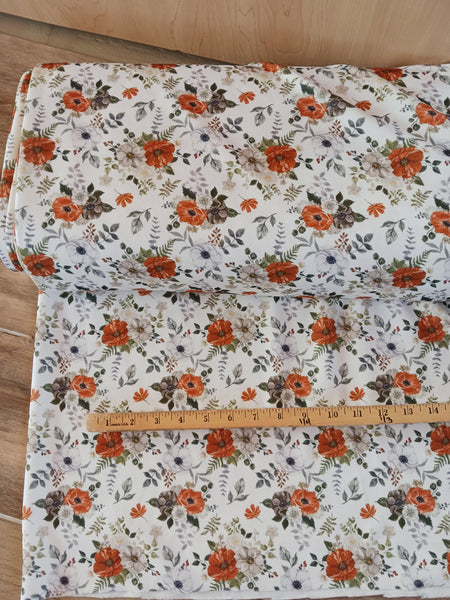 Autumn Floral |Lightweight Liverpool|By the Half Yard