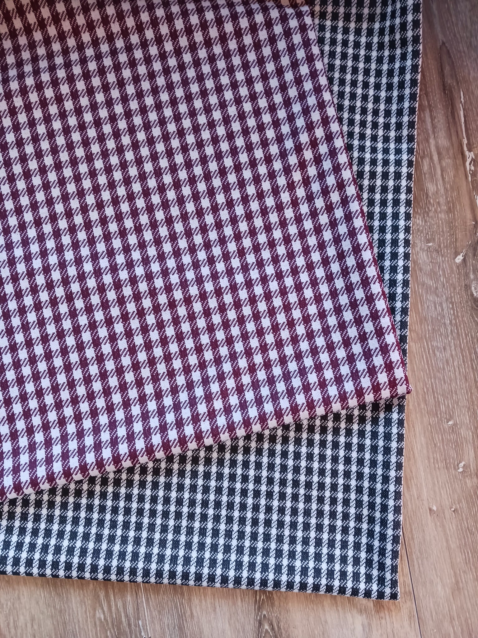 Small Plaid | Mediumweight Knit|By the Half Yard