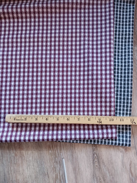 Small Plaid | Mediumweight Knit|By the Half Yard