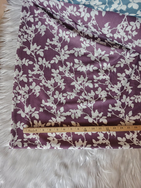 Custom Print | Silouhette Stems |Lightweight Liverpool Knit|By the Half Yard