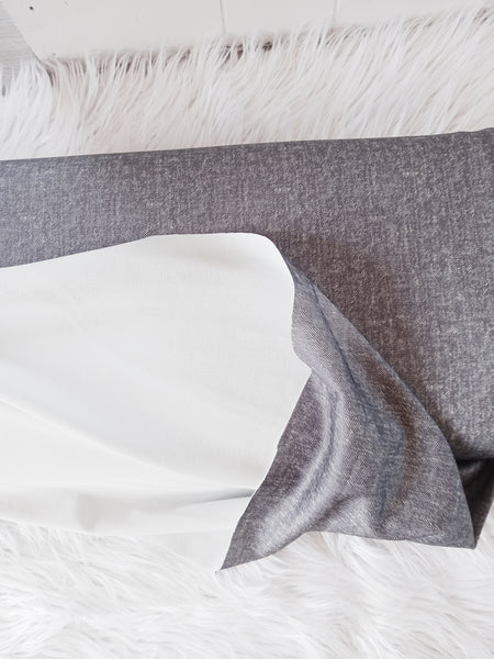 Grey Denim Look Knit|Solids|By the Half Yard