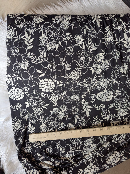 Garden Toss Stencil  Floral DTY | By the Half Yard