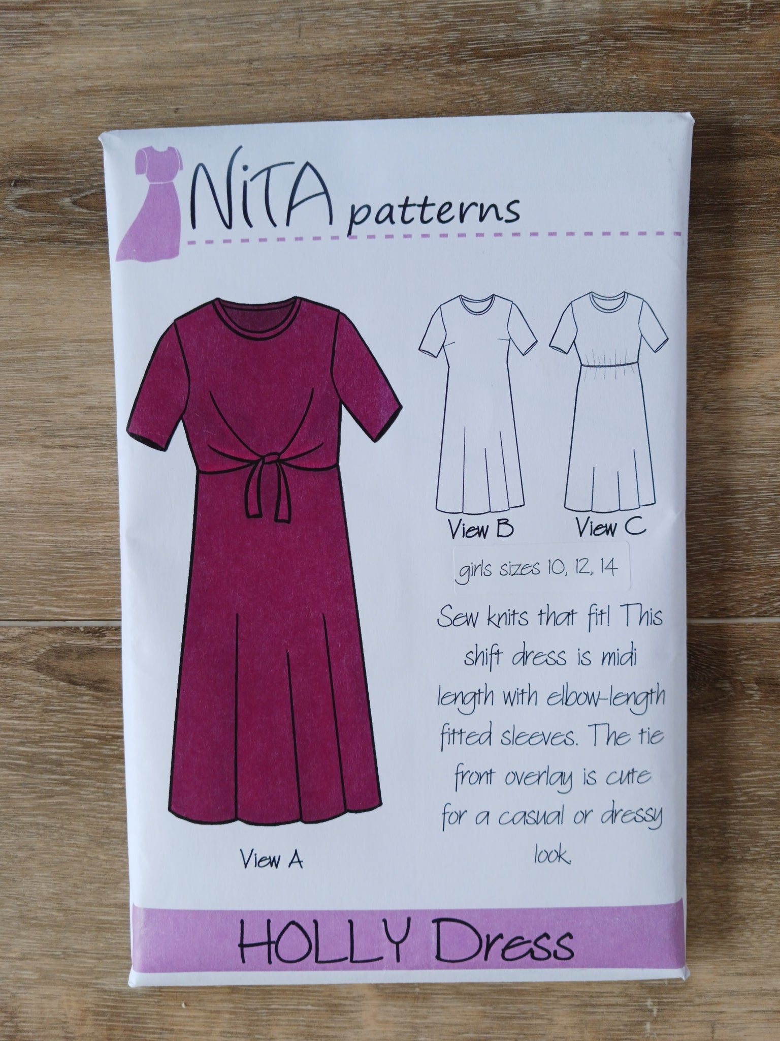 NITA Girls Pattern | Size 10-14 Holly Dress