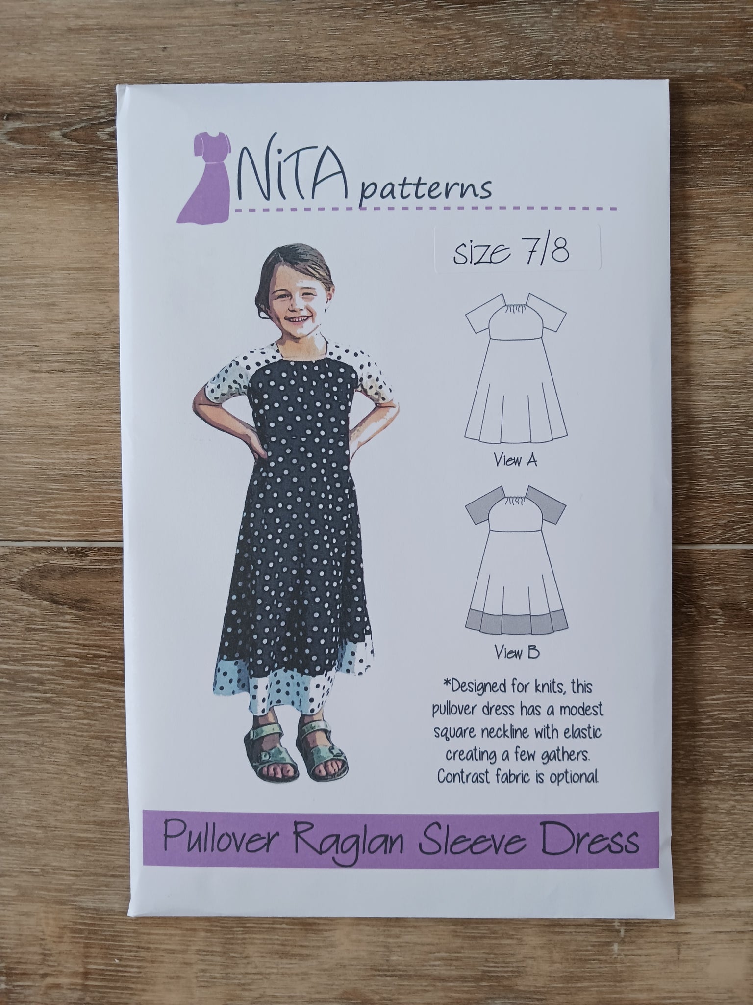 NITA Girls Raglan Pattern