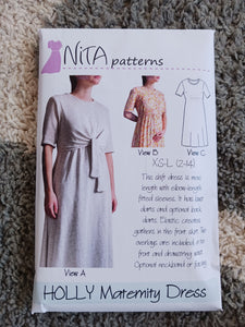 HOLLY Maternity Dress | NITA Ladies Dress Pattern