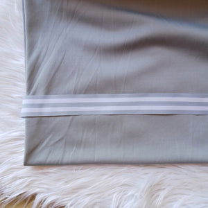 Grey Skort Knit & Ribbon|Solids|By the Half Yard