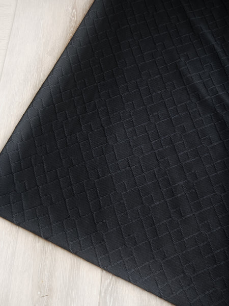 Diamond Jaquard Knit| Textured Solids|By the Half Yard 55"wide