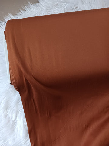 Cognac | Solids|Double Brushed Poly|By the Half Yard