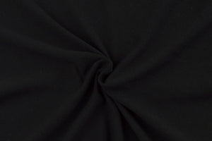 Black| Solids|Double Brushed Poly|By the Half Yard