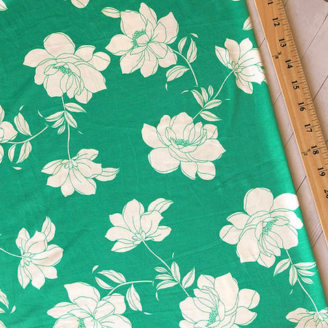 Summer Green Floral DTY | By the Half Yard