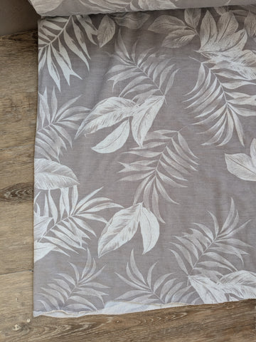 Tropical Leafy Print| French Terry Knit l By the Half Yard