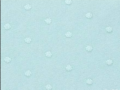 Blue Mist Swiss Dot Poly Knit| Textured Solids|By the Half Yard