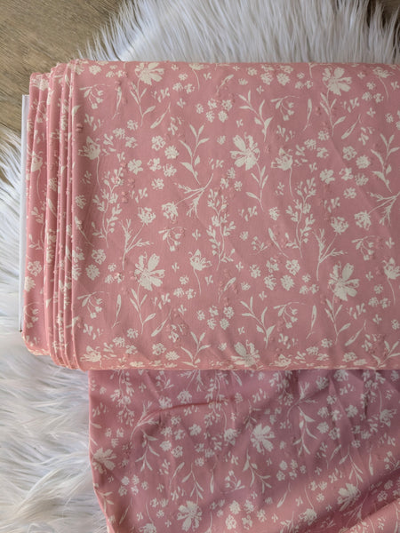 Wildflower Dreams | Polyester Diamond Swiss Dot |By the Half Yard