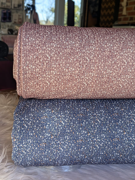 Custom Design| Itsy Bitsy Prints  |Unbrushed Rib Knit|By the Half Yard