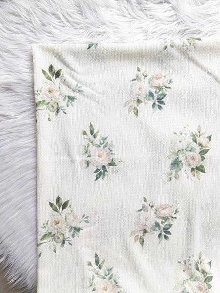 Green Foliage Summer Bouquet| Textured Missioni Knit| By the Half Yard