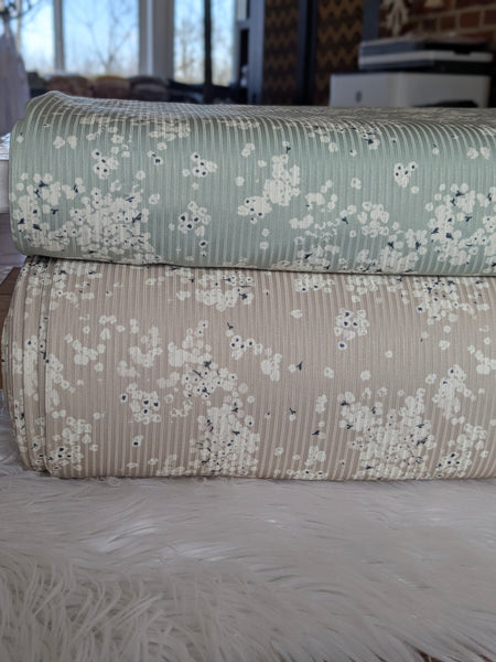 Custom Print | Petite Clusters | Unbrushed Rib Knit|By the Half Yard