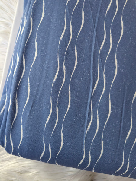 Cirrus in Blue• Eureka Jersey Knit|By the Half Yard