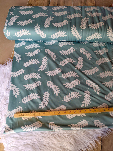Exclusive Design | Seafoam Large Stem |Athletic Knit| Similar to DTY| By the Half Yard