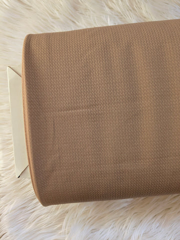 Mocha Bullet Knit| Solids |By the Half Yard