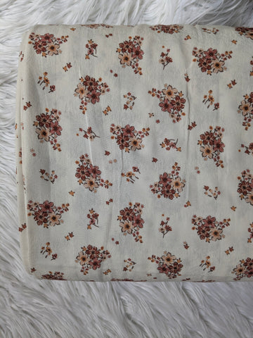 Custom Design|Petite Fall Bouquet| Feather Poly | By the Half Yard