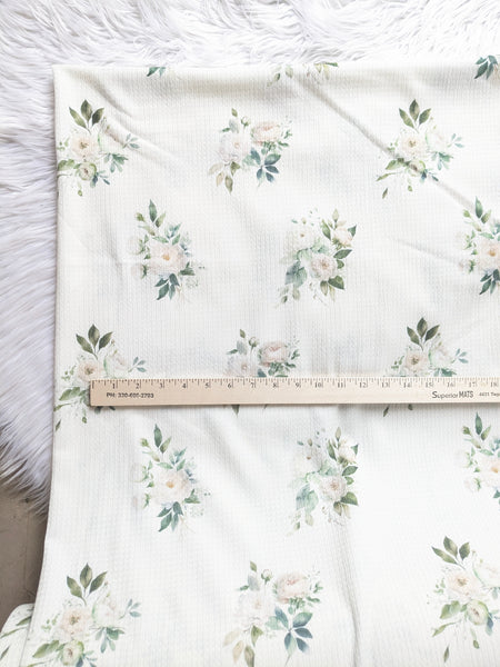 Green Foliage Summer Bouquet| Textured Missioni Knit| By the Half Yard
