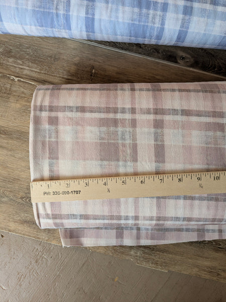Variegated Plaids| Seersucker Poly Stretch | By the Half Yard