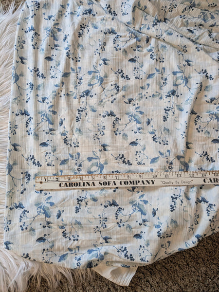 Custom Print|Navy Wintery Toss| Wide Yummy Rib Knit|By the Half Yard