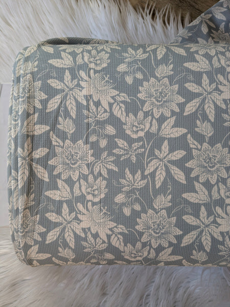 Kacee Floral| Pebblestone Knit|By the Half Yard