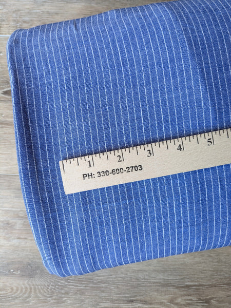 Polyester Pin Stripes Linen Look| By the Half Yard