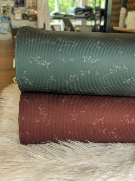 Sprigs |Mini Rib Knit |By the Half Yard