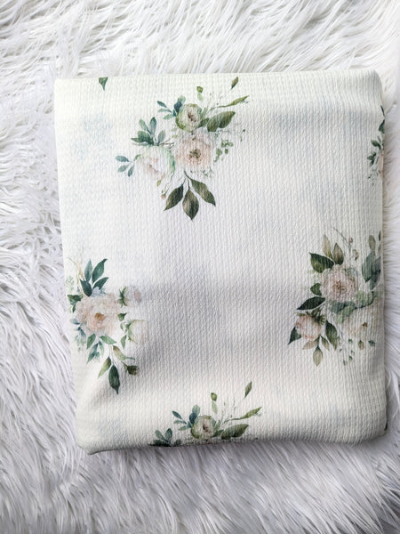 Green Foliage Summer Bouquet| Textured Missioni Knit| By the Half Yard