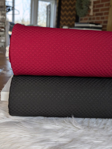 Petite Checkers | Polyester Blend Solids |By the Half Yard