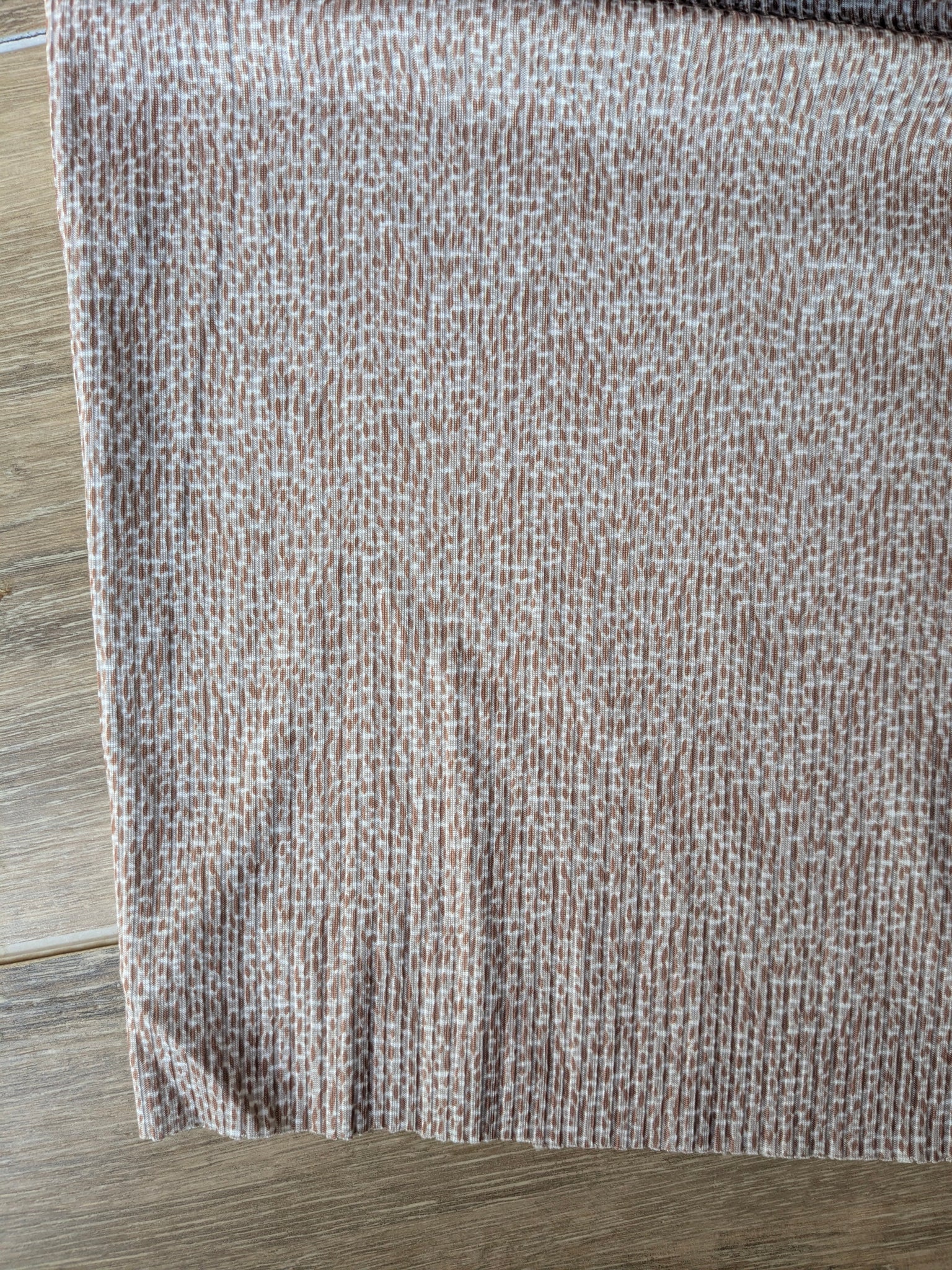 Custom Design|Mini Abstract Print|Unbrushed Rib Knit|By the Half Yard