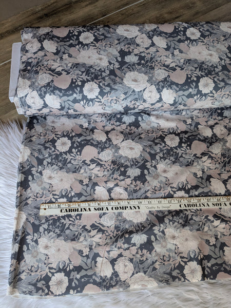 Marie Floral |Jasper Rib Knit|By the Half Yard