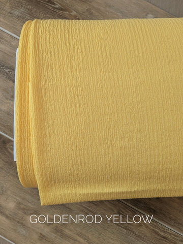 Goldenrod Yellow Knit| Textured Solid|  By the Half Yard