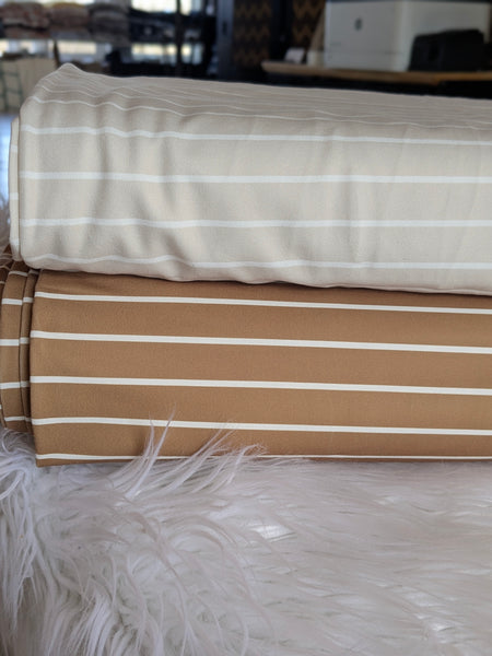 Pinstripes • Eureka Jersey Knit|By the Half Yard