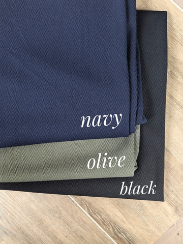 Mini Chevron Knit| Textured Solids|By the Half Yard