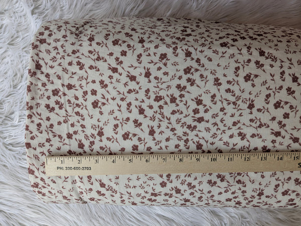 Rust Red Mini Print| Double Gauze Cotton| By the Half Yard