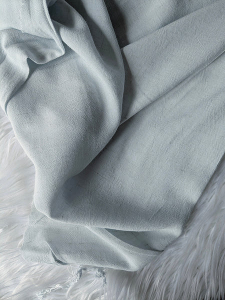 Softest Silver Washed Linen Blend  | Solid | By the Half Yard