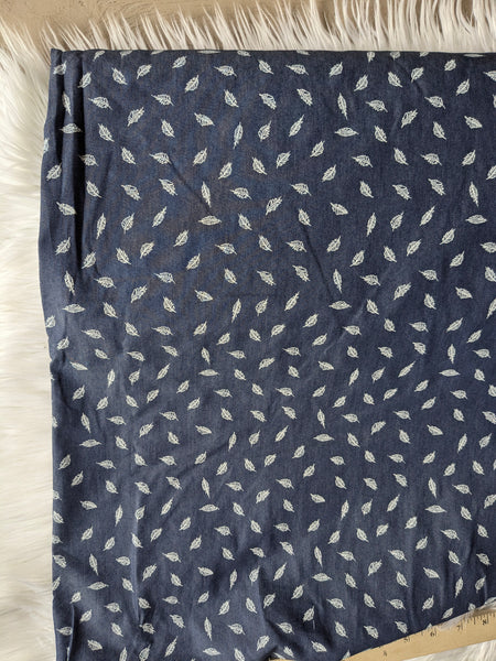 Navy Petite Prints |Polycotton Chambray| By the Half Yard
