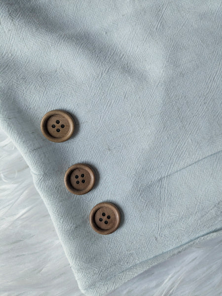 Softest Silver Washed Linen Blend  | Solid | By the Half Yard