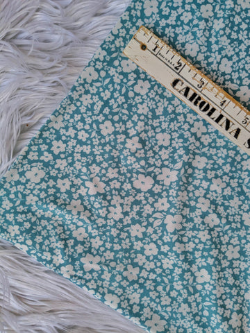 Dusty Teal |Double Brushed Poly|By the Half Yard